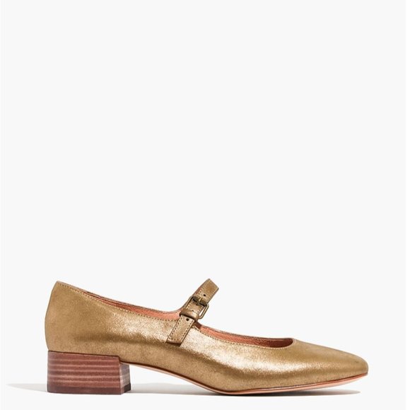 Madewell Metallic Mary Janes - Picture 2 of 8